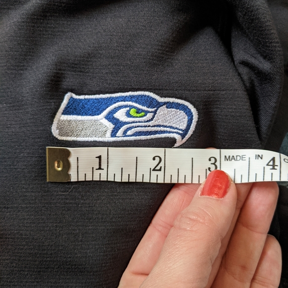 (Nike) Golf Black Seahawks Thumbhole Hoodie Large - Picture 12 of 12